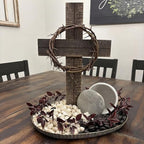 Vicenpal 2 Pcs 10.5" Crown of Thorns Easter Church Cross Decor Jesus Crown Headpiece from Bethlehem Jerusalem Easter Holy Week Wreath Ornament - Image 5