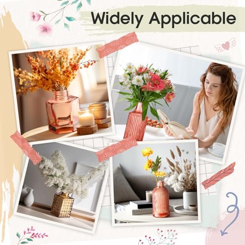 Yaomiao 30 Pcs Glass Bud Vases Centerpieces, Orange Yellow Series - Image 3