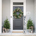 Welcome With Anchor Sign for Front Door, 4ft Tall Front Porch Decor, Vertical Wooden Signs for Front Porch, Rustic Farmhouse Wood Porch Decorations Outdoor - Image 7