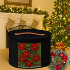 Christmas Wreath Storage Bag,Collapsible Felt Holiday Garland Container with Zipper & Handle, Durable Wreath Organizer Bin for Seasonal Decor Storage 20 x 12 (Black, 12 x 20) - Image 3