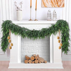 Hananona 6 FT Christmas Garland, 2 Pcs Real Touch Cedar Garlands by HANANONA