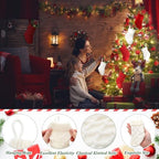Geyoga 24 Pieces Mini Christmas Knit Stockings 6 Inch Cable Knitted Stockings Bulk Xmas Hanging Ornament Decoration for Christmas Tree Fireplace Holiday Party Favor (Red, White) - Image 3