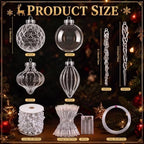 Retisee Crystal Christmas Tree Decor Acrylic Garland, Clear, Ball - Image 4