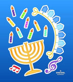 The Dreidel Company Large Hanukkah Window Clings Decals, Chanukah Theme Clings Decorations (384 Hanukkah Decals) - Image 5