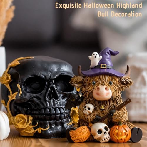 3 Pcs Highland Cow Decor Figurines, Seasonal Holiday Theme - Image 6