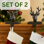Park Designs Reindeer Stocking Hanger Set of 2, Iron - Image 4