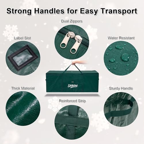 Extra Large Christmas Tree Storage Bag 12 ft - Green - Image 5