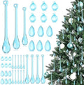 Vercraft 100 Pcs Christmas Tree Acrylic Hanging Ornaments, Blue by Vercraft