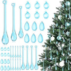 Vercraft 100 Pcs Christmas Tree Acrylic Hanging Ornaments, Blue by Vercraft