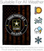 Proud Parent Army Eagle Flag Pole Kit for Outside House Armed Forces Official Military Memorabilia Home Door Poster Cemetery Decorations Veteran Garden Remembrance Memorial Day Gifts Made in USA - Image 6