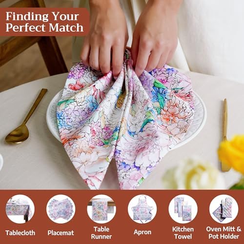 Maison d' Hermine Cloth Napkins Set of 4 Reusable 100% Cotton (20" x 20") - Image 4