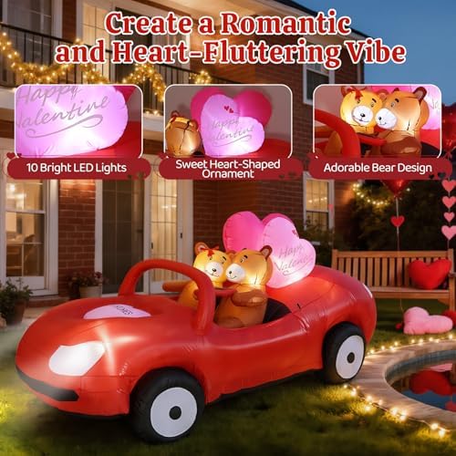 Lewondr 7.5FT Valentine's Day Inflatable Outdoor Decorations - Image 2