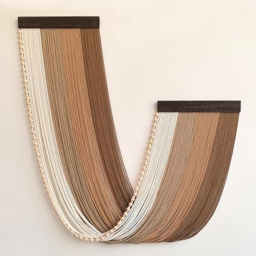 Achart Large Macrame Wall Hanging Dip Dyed Yarn Tapestry Ombre Yarn - Image 2