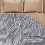 Bedsure Soft King Size Blankets for Bed Light Grey 108"x90" - Image 6