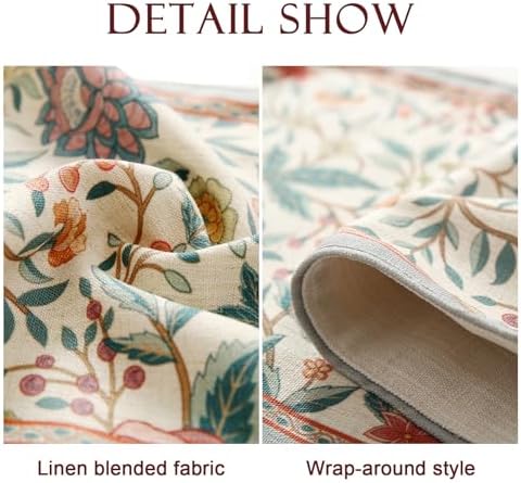 bilin gaier Designer Linen Long Table Runner,102"x12"-Flowershadow - Image 5
