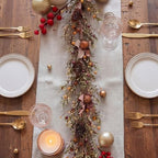 Yinder 42 Inch Rustic Christmas Garland, Artificial Pine Pip Berry Decor - Image 6