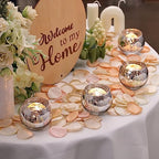 LETINE 36pcs Silver Votive Candle Holders - Elegant Mercury Glass Tea Light Candle Holder Set for Weddings, Holiday Season Decorations,Christmas Table Centerpieces - Image 6