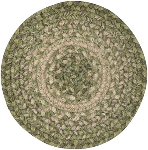 Homespice Grassland Braided Trivets for Rustic Decor, Round 8" Set of 6 - Image 4