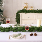 12FT 1Pcs Prelit Realistic Faux Norfolk Pine Garland for Christmas Decor - Image 5
