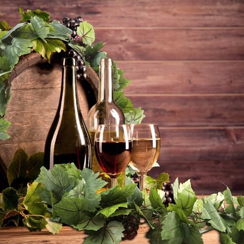 Artificial Grape Leaf Garland Vine Plant, 13 ft, Dark Green - Image 4