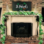 BlcTec 9.85 FT St Patrick's Day Garland with 50 LED Green Lights, Battery Operated Irish Garland Lights with 8 Lighting Modes & Waterproof for Home, Porch, Front Door, Table, Mantle Décor, 1Pack - Image 7