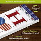 Briarwood Lane Double Sided Reversible Pine Porch Leaner 47x9.5 Patriotic Celebration Porch Leaner - Image 4