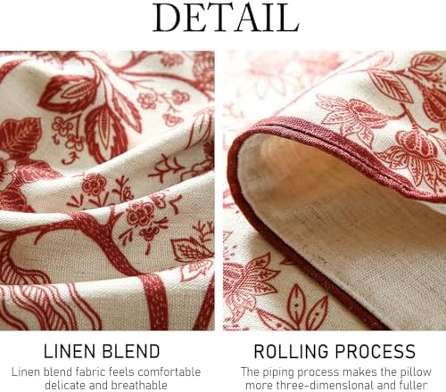 ISAENNE Designer Vintage Linen Extra Long Table Runner,118"x12"-Ruyi A - Image 5