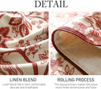 ISAENNE Designer Vintage Linen Long Table Runner,102"x12"-Ruyi A - Image 5