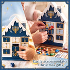 RattanView Plastic Hanukkah House Advent Calendar Countdown Holiday Gift - Image 5