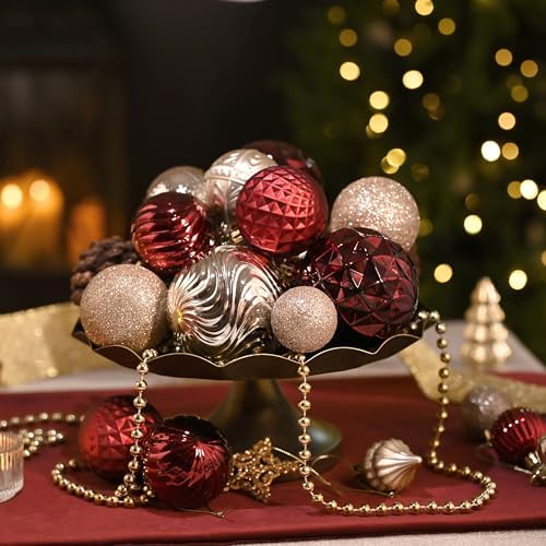 Valery Madelyn 100ct Christmas Tree Decorations Variety Ball Ornaments Set - Image 2