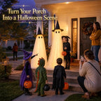 2 Pack 5 Ft Large Light Up Ghost Decor - Halloween Decorations Outdoor - Image 3