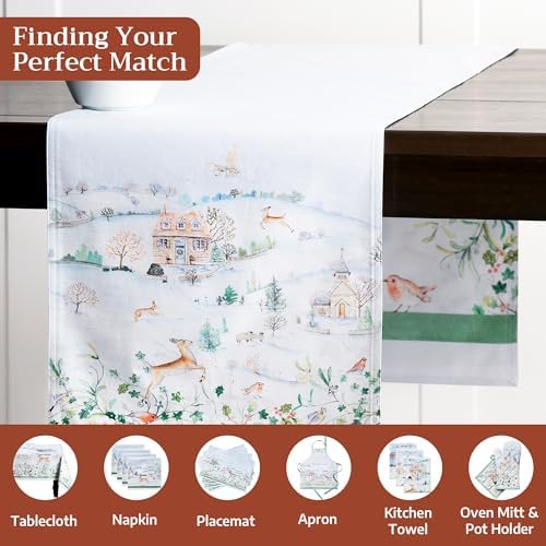 Maison d' Hermine Table Runner 100% Cotton 14.50" x 108" (Double Layer) - Image 4