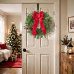 SHACOS Artificial Christmas Wreath 24" Red Berry Wreaths - Image 6