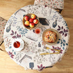 ISAENNE Designer French Round Classic Tablecloth,Diameter 55" - Image 4