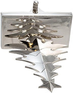 Kurt Adler Metal Tree Stocking Holder, Silver, 9 inch - Image 4