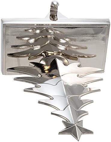 Kurt Adler Metal Tree Stocking Holder, Silver, 9 inch - Image 4
