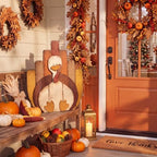 Yerliker Turkey Porch Sign, Thanksgiving Outdoor Decor for Home, 15 x 17 in - Image 6