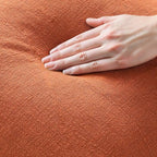 MIULEE Linen Fringe Decorative Fall Throw Pillow Covers Burnt Orange 18x18 - Image 5