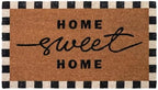 Folkulture Home Sweet Home Door Mat, Scalloped Doormat Outdoor - 16" x 28" by Folkulture