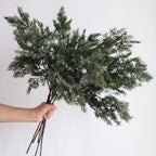 Wavwavw 6 Pcs 25.5'' Greenery Christmas Artificial Winter Cedar Pine Stems by Wavwavw