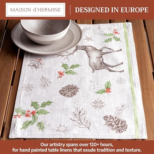 Maison d' Hermine Placemats Set of 4 Reusable 100% Cotton (13"x19") - Image 2