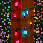 Novelty Lights 24FT 70 LED C6 Easter String Lights, Yellow Teal & Pink - Image 3