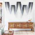 IOWER Macrame Wall Hanging Dip Dyed Blue Fiber Art Tapestry Boho Wall Decor by IOWER
