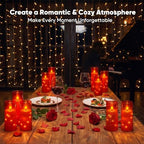 Raycare 18 Pcs Flameless Battery Operated Pillar Candles with Remote Timer - Image 4