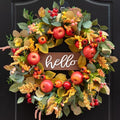 Fall Wreaths for Front Door 24 Inch Autumn Rustic Harvest Apple Wreath by SoomeirWreath