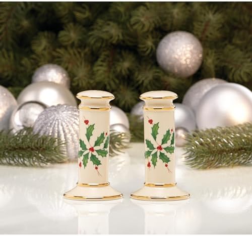 Lenox Holiday Porcelain Christmas Salt and Pepper Shaker Set - Image 5