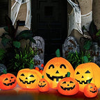 Halloween Inflatable Pumpkins Yard Decoration Lighted Blow Up Halloween Garden Lawn Decor 8 Feet - Image 5