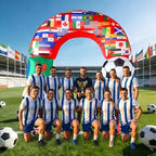 Leyndo 10 ft Giant International Flag Inflatable Archway Decorations 2026 World Soccer Blow up Decorations with Country Flag, LED Lighted 2026 Soccer Inflatables for Yard Garden Lawn Outdoor - Image 5