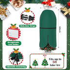 SATINIOR 6 Pcs Christmas Tree Storage Bag Set, Ornament Box, Green, 5 ft - Image 2