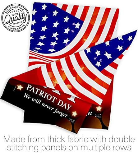 Remember 911 Flag Wood Dowel Set 25th Anniversary Patriot Day Wall Decor 2001-2026 Memorial Gifts Commemorative Memorabilia Home Poster Yard Decorations Garden Remembrance Tribute Tapestry - Image 7